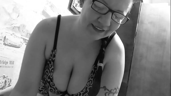 Amateur with a mature couple in a retro film. Handjob and balls sucking. Hot milf skillfully plays with her lover's cock.