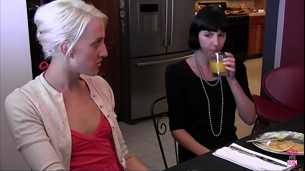 The slender brunette serves as an ideal sexually aroused submissive for her lesbian dominatrix.