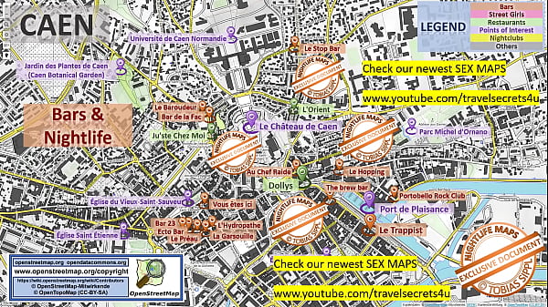Street Prostitution Map of Caen, France with Indication where to find Streetworkers, Freelancers and Brothels. Also we show you the Bar, Nightlife and Red Light District in the City.  