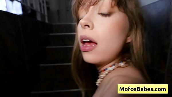 See this naughty yet very horny blondie girl sucking dick and getting pounded from behind