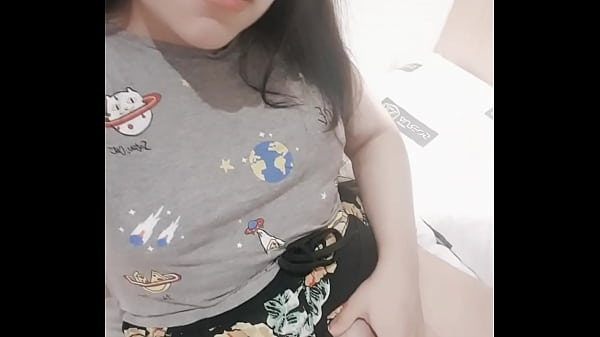 Sluty teen records a video