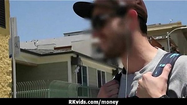 Desperate teen naked in public and fucks to pay rent 24