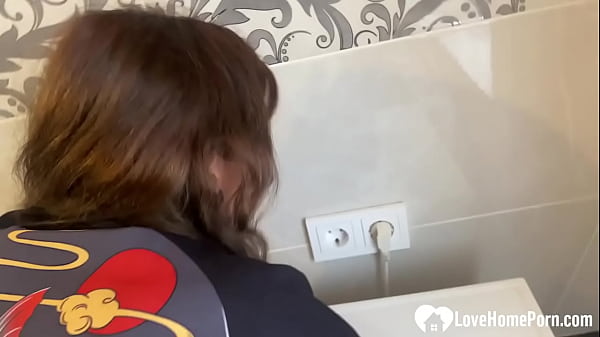 I had to fuck her wet pussy while she was stuck  