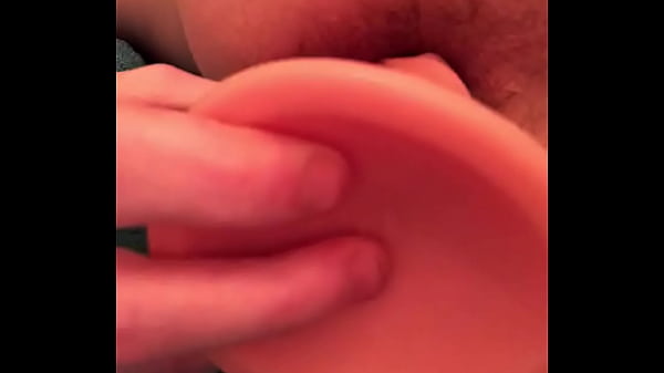 Young boy learning to take cock