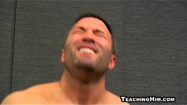 Horny mature stud getting his tight ass fucked hard  