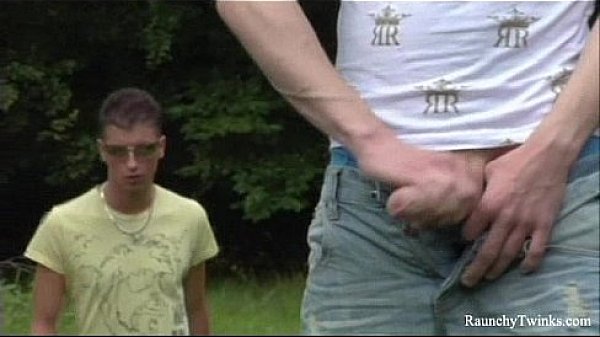 Forest Hump Two Naughty Twinks Outdoors Fuck