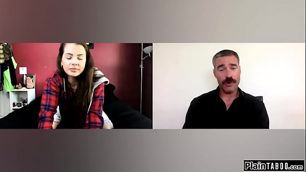 Busty teen to get naked ifo her perv counselor.She takes out her big tits and grabs her toy.She deepthroats it and fucks her hairy pussy 