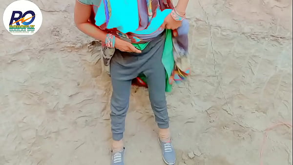 Saree removing finger show and wife 