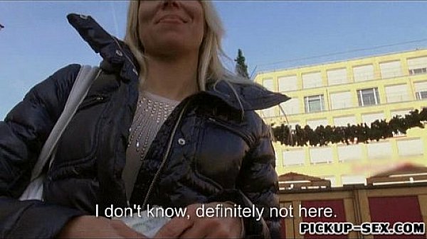 Amateur blonde Euro slut Adrienne screwed up for cash