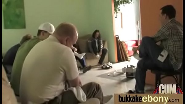 Ebony Gang bang and CUM FEEDING 11