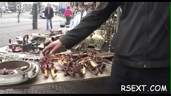 Lustful man visits amsterdam  