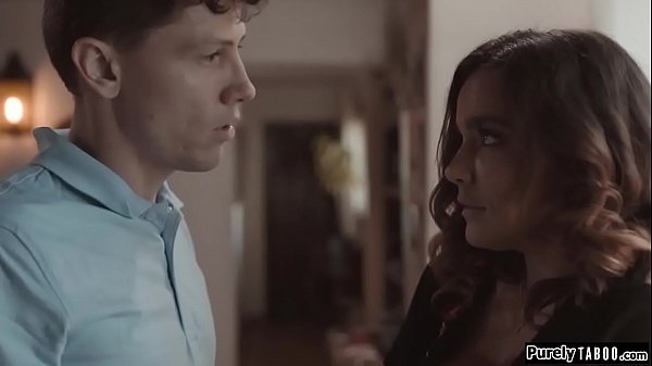 Wealthy widow is seduced by her neighbor.Its been so long since she had sex and she cant resist his charms.They kiss intense and when his big cock is out she titjobs him before deepthroating.After he licked her pussy he bangs her hard