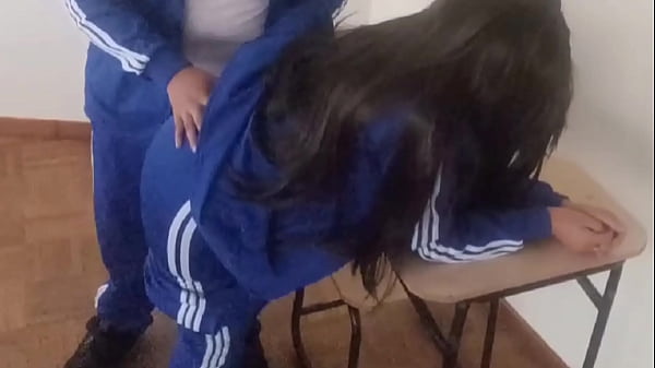 WTF? So cute, but she's not innocent anymore! Hot student taking private lessons with her classmate, and he fucks her right in the classroom!!!