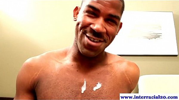 Ebony amateur masturbating with his bbc