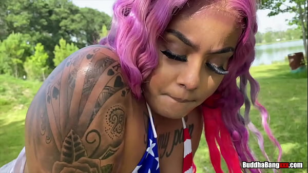 Black Christ help the Bang Squad celebrate the 4th by fucking the big booty Kally XO, that proved to be some real fireworks!