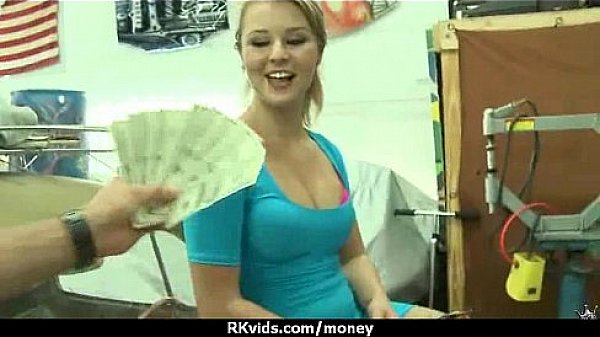 Sensual girl talked into having sex for cash 24