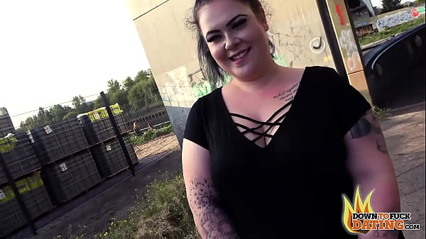 Tattooed Slut Sucks Stranger's Dick in Public