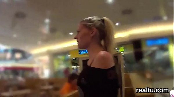 Stunning czech sweetie was teased in the shopping centre and fucked in pov