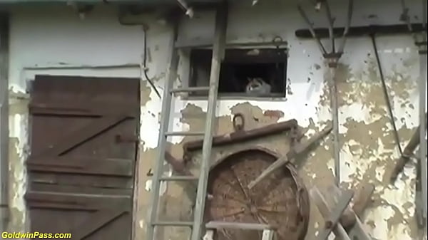 extreme ugly hairy bush farmer enjoys a wild outdoor big cock ride with her horny toyboy