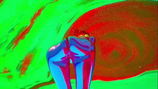 Animacion 3D Realista - Sex Bot Doll Cromada Morada - Enfoque en el Culo - Fisicas Realistas - Striptease - RTX 60 FPS - Big Ass - Animaciones 3D - CTS: RS