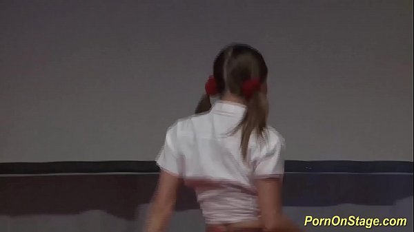 lesbian sex orgy on public stage