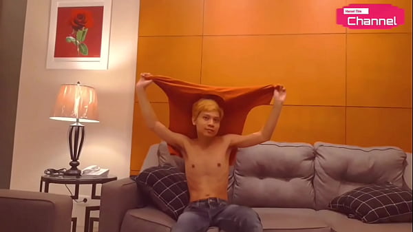 Hot Asian Teen - Porn Star Model Blonde Hansel Thio Gets Film Project By Call From His Manager