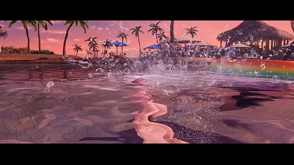 DOAXVV Nude Butt Battle - Elise vs Kasumi