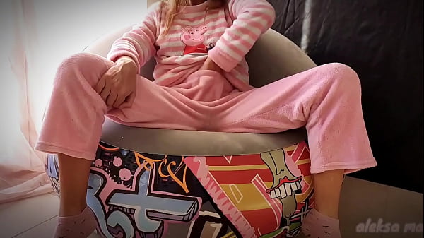 BIG SQUIRT ORGASM! Petite asian teen in pajama teasing pussy and small tits 