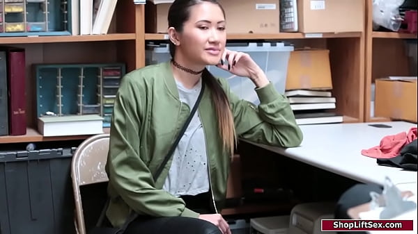 Small tits asian admits she stole and asks the officer to fuck her so she can avoid jail.He pulls out his cock and she gives him a bj and gets fucked  