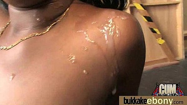 Dirty Ebony Whore Banged And Covered In Cum - Interracial 30