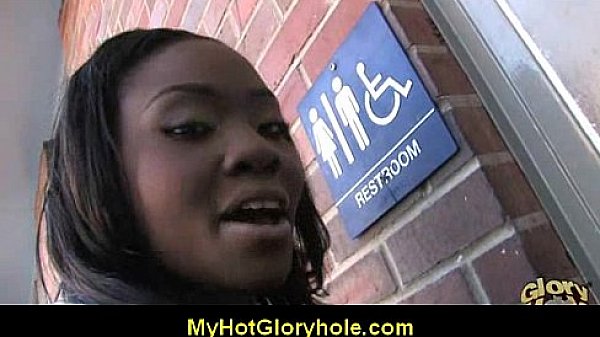 Gloryhole blowjob - Lets clean this white dick 32