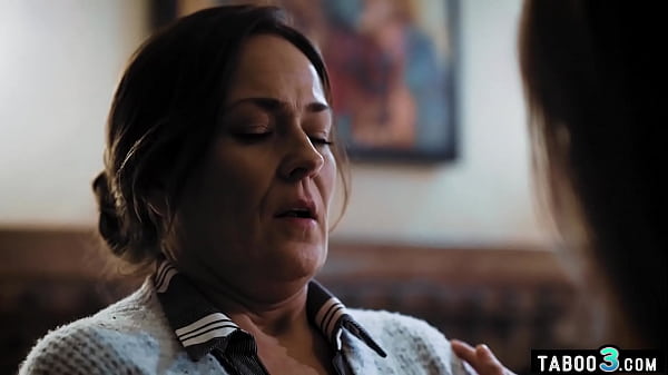 Nasty MILF licking her stepdaughter during husband banging her