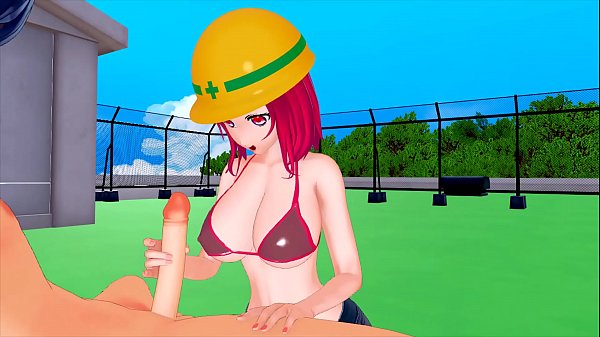 The worker with big tits is hot, I can't help hugging her