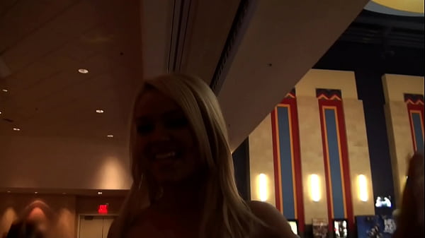Hot Blonde from Casino Shares Unforgettable Hotel Night