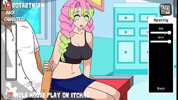 Mitsuri from demon slayer gets fucked in lots of positions and filled with cum - hole house  