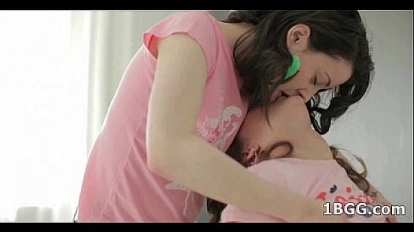 Two tender teens and horny man