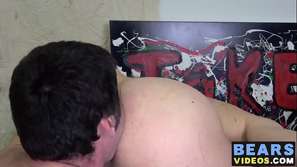 Jack Hardy spitroasts cock hungry bear Alberto Huby 