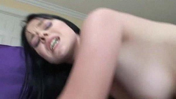 Huge cock pounding tight pussy