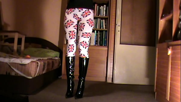 black leggings walking 