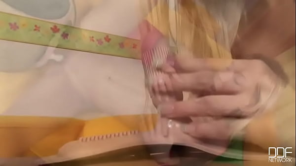 Her shaven haven gets stuffed!