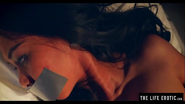 Asian beauty is bound and gagged leading to a big orgasm