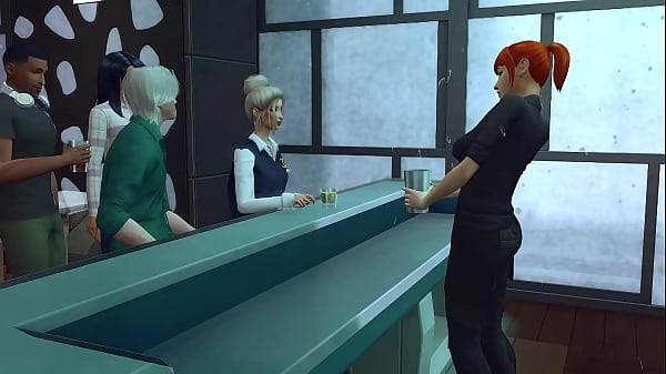 a brazen guy cheats on his pregnant girlfriend with her whore girlfriend by giving her rough anal sex and deep throat sims me hentai sfm