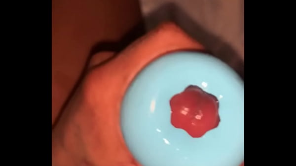 My big black cock is gaping this toy  