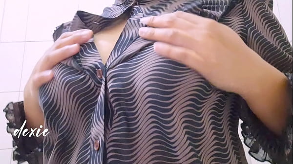 Pinay Chubby Big Tits - Office Break time playing her Big Natural tits