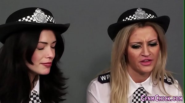 Kinky policewomen sucking