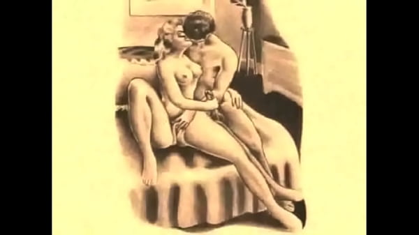 retro erotic drawing 