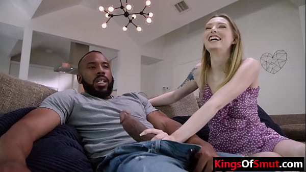 Stepdaughter sucking & fucking stepdad's friend bbc