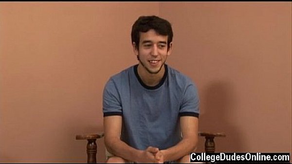 Gay fuck Josh tells us a tiny bit about himself, then slowly embarks  