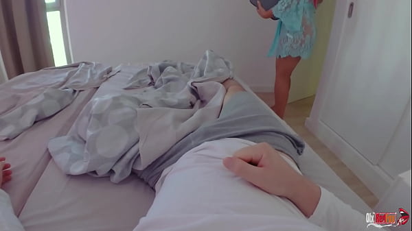 Stepmom asked for a massage but instead had sex with her stepson and creampie in ass