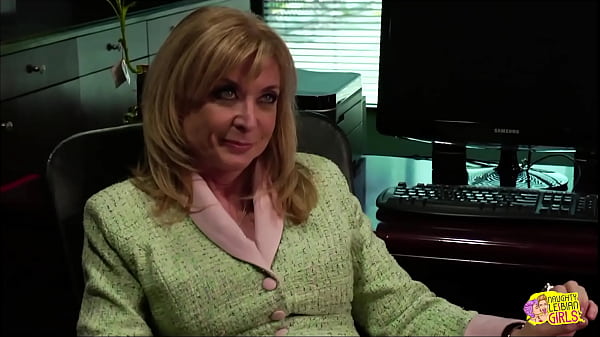 Pepper Kester, a sexually aroused secretary, engages in intense lesbian intercourse to satisfy her well-endowed milf employer, Nina Hartley